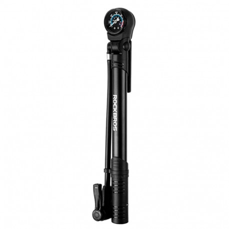 Rockbros Rockbros 42310006001 bicycle pump with pressure gauge - black
