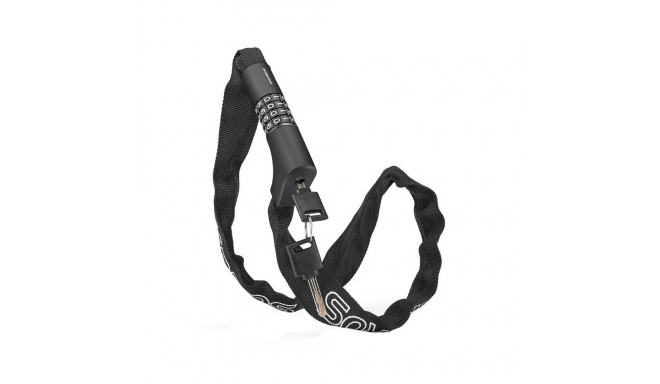 Rockbros Rockbros 3230002001 bicycle lock with combination and key - black