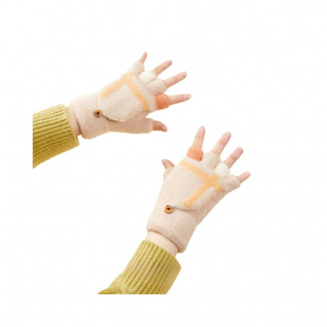 Hurtel Women's/children's winter phone gloves - white