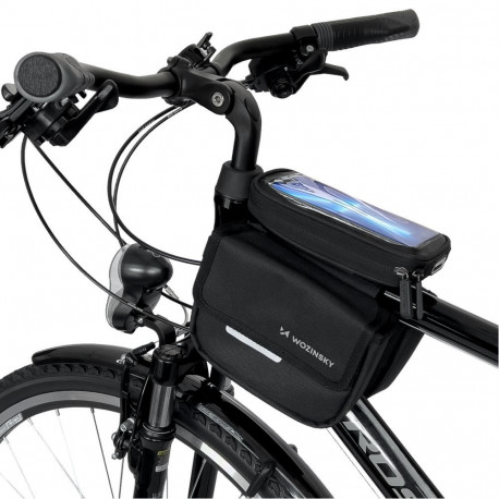 Wozinsky Wozinsky bicycle frame bag, waterproof phone case, 1.5l, black (WBB26BK)