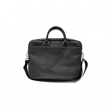 Guess Guess Saffiano Script bag for a 16" laptop - black