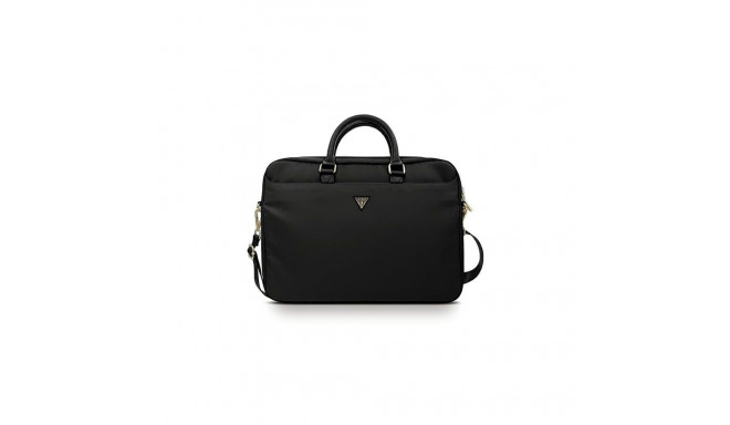 Guess Guess Nylon Triangle Logo bag for a 16" laptop - black