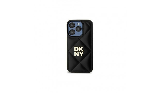 DKNY DKNY Quilted Stack Logo iPhone 15 Plus Case - Black