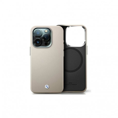 BMW BMW Sign Full Wrapped Metal MagSafe Case for iPhone 16 Pro Max - Gray