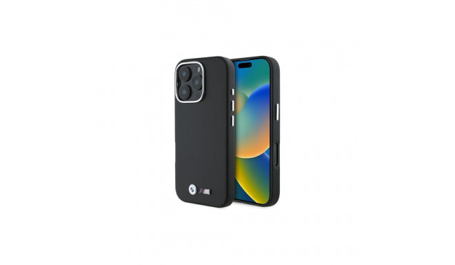 BMW BMW BMHMP16X23PMWK iPhone 16 Pro Max 6.9" black/black hardcase M Smooth Full Wrapped Metal MagSa