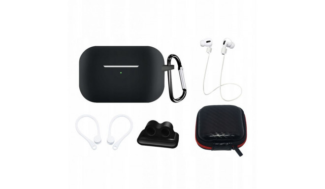 Hurtel Silicone Case Set for AirPods Pro 2 / AirPods Pro 1 + Case / Ear Hook / Neck Strap / Watch St