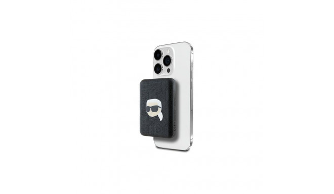 Karl Lagerfeld Karl Lagerfeld Powerbank inductive KLPB5FPGKSKIHK 16W 5000mAh black/black Karl Head P