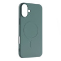 Hurtel Liquid Silicone Case MagSafe for iPhone 16 - dark green