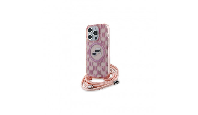 Karl Lagerfeld Karl Lagerfeld IML Crossbody Monogram Karl & Choupette Head MagSafe case for iPhone 1