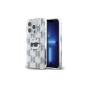 Karl Lagerfeld Karl Lagerfeld IML Choupette Head & Monogram case for iPhone 15 Pro - transparent