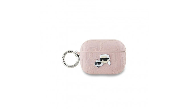 Karl Lagerfeld Karl Lagerfeld Monogram Karl & Choupette Head case for AirPods Pro 2 - pink