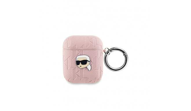 Karl Lagerfeld Karl Lagerfeld Monogram Karl Head case for AirPods 1 / 2 - pink