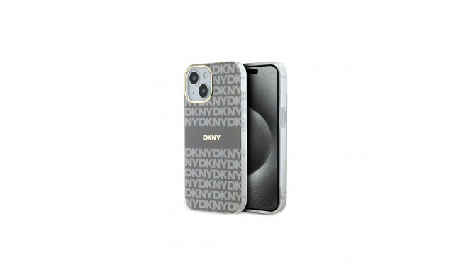 DKNY DKNY IML Mono & Stripe MagSafe case for iPhone 15 / 14 / 13 - beige