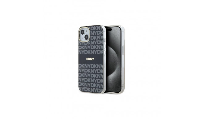 DKNY DKNY IML Mono & Stripe MagSafe Case for iPhone 15/14/13 - Black