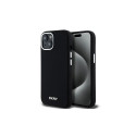 DKNY DKNY Liquid Silicone Small Metal Logo MagSafe Case for iPhone 14/15/13 - Black