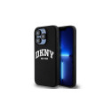 DKNY DKNY Liquid Silicone White Printed Logo MagSafe Case for iPhone 13 Pro / 13 - Black