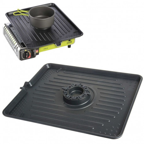 Meva Grill grate for a gas camping stove with a CAST IRON burner function