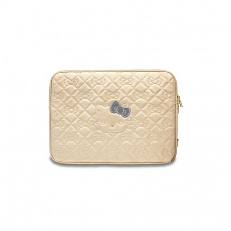 Hello Kitty Hello Kitty Zip PU Quilted Bows case for a 14" laptop - gold