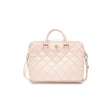 Guess Guess Quilted 4G bag for a 16" laptop - pink