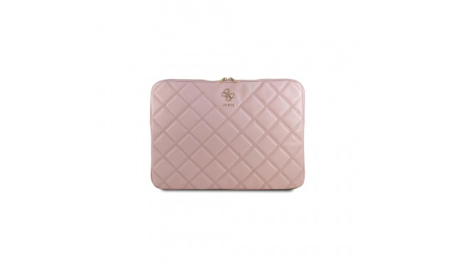 Guess Guess Quilted 4G cover for a 16" laptop - pink