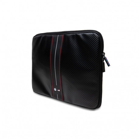 BMW BMW Carbon & Red Stripe sleeve for a 14" laptop - black