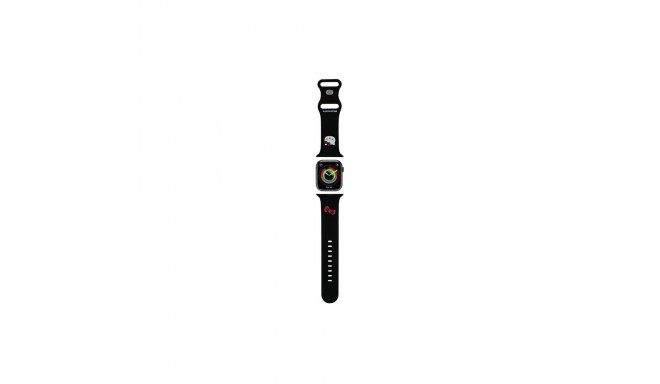Hello Kitty Hello Kitty Silicone Kitty Head Strap for Apple Watch 42/44/45/49mm - Black