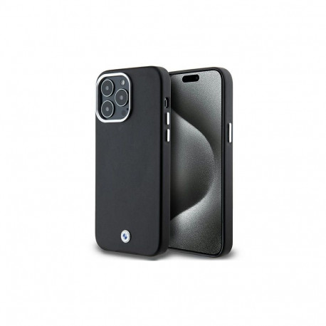 BMW BMW Signature Wrapped Metal MagSafe case for iPhone 15 Pro Max - black