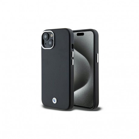 BMW BMW Signature Wrapped Metal MagSafe case for iPhone 15 Plus / 14 Plus - black