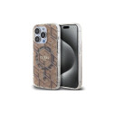 Guess Guess IML GCube MagSafe case for iPhone 15 Pro - brown