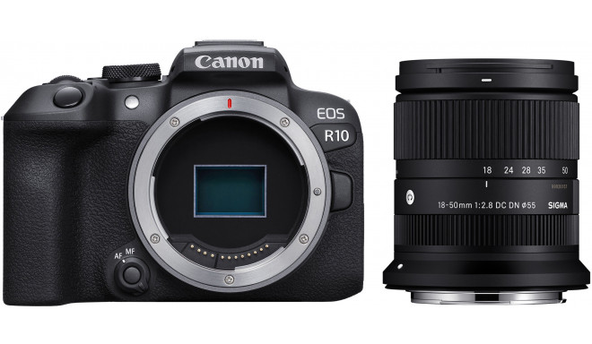 Canon EOS R10 + Sigma 18-50mm, must