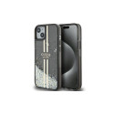 Guess Guess Liquid Glitter Gold Stripes case for iPhone 15 Plus / 14 Plus - black