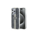 Guess Guess IML 4G Gold Stripe case for iPhone 15 Pro - black