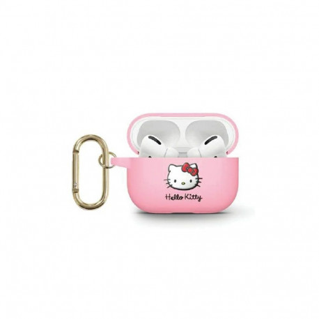Hello Kitty Hello Kitty Silicone 3D Kitty Head case for AirPods 3 - pink