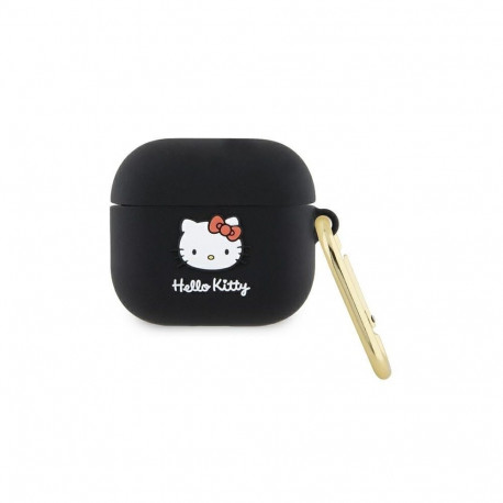 Hello Kitty Hello Kitty Silicone 3D Kitty Head case for AirPods 3 - black