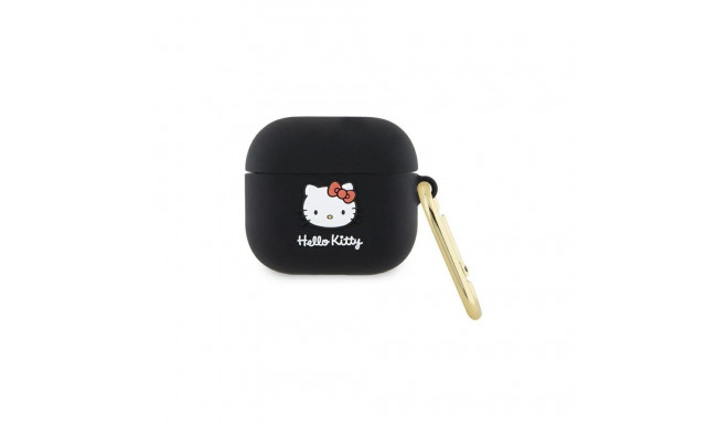 Hello Kitty Hello Kitty Silicone 3D Kitty Head case for AirPods 3 - black