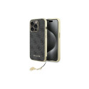 Guess Guess GUHCP15LGF4GGR iPhone 15 Pro 6.1" gray/gray hardcase 4G Charms Collection