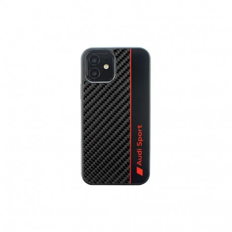 Audi Audi Carbon Fiber Stripe iPhone 11 / Xr 6.1" black/black hardcase AUS-TPUPCIP11-R8/D1-BK