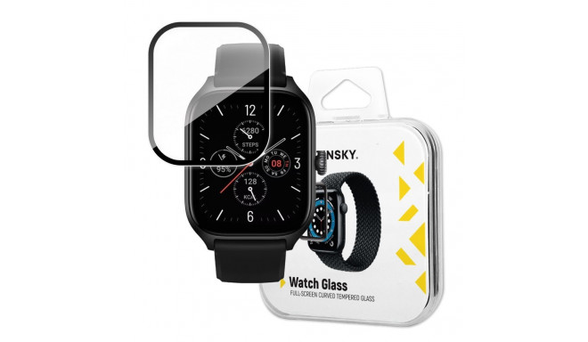 Wozinsky - Wozinsky Full Glue Tempered Glass Tempered Glass For Xiaomi Amazfit GTS 4 9H Full Screen