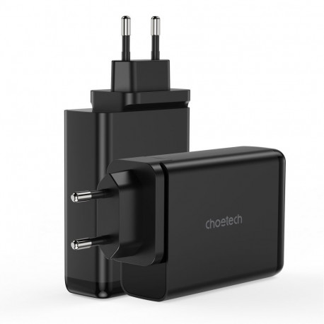 Choetech Choetech charger GaN 140W 4 ports (2x USB C, 2x USB) black (PD6005)