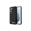 BMW BMW Leather Carbon case for Samsung Galaxy S23+ - black