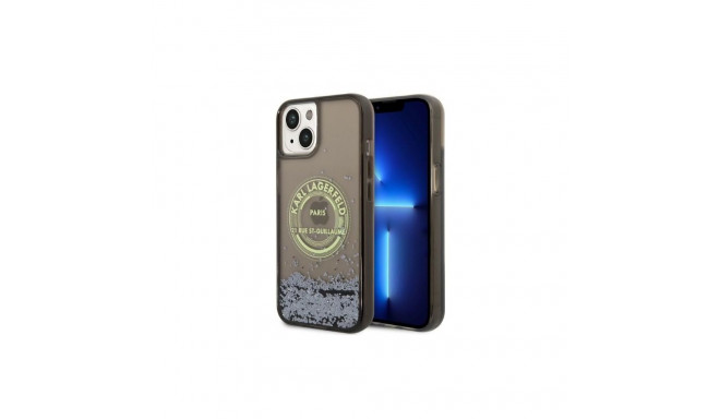 Karl Lagerfeld Karl Lagerfeld Liquid Glitter RSG case for iPhone 14 Plus - black