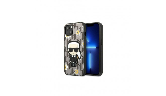 Karl Lagerfeld Karl Lagerfeld Flower Ikonik Karl case for iPhone 13 mini - gray