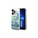 Guess Guess Flower Liquid Glitter case for iPhone 14 Pro Max - green