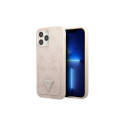Guess Guess 4G Triangle Logo Cardslot Case for iPhone 13 Pro / 13 - Pink