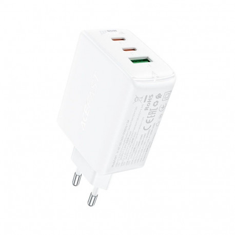 Acefast Acefast fast charger GaN (2x USB-C / USB-A) PPS / PD / QC4+ 65W white (A41)