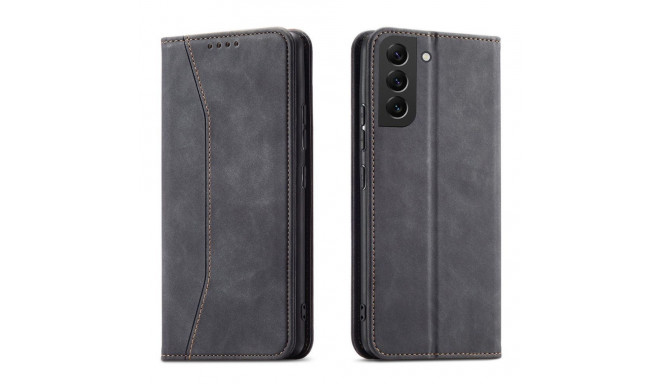 Hurtel Magnet Fancy Case for Samsung Galaxy S23+ flip cover wallet stand black