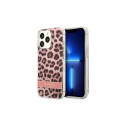 Guess Guess GUHCP13LHSLEOP iPhone 13 Pro / 13 6.1" pink/pink hardcase Leopard