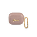 Guess Guess GUAPSASMP AirPods Pro cover pink/pink Saffiano Script Metal Collection