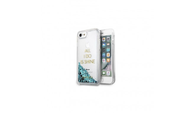 Guess Guess GUHCP7GLUQBL iPhone 6/7/8 /SE 2020 / SE 2022 blue/blue hard case Liquid Glitter Party