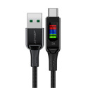 Acefast Acefast C7-04 USB-A USB-C 60W 1.2m cable with display - black